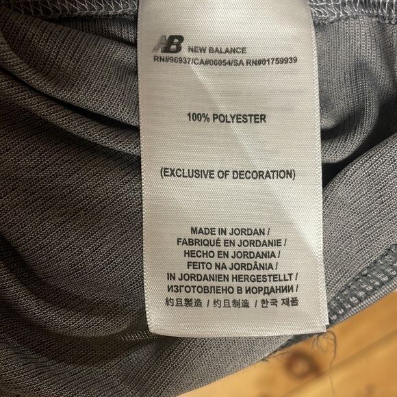 New Balance Men's Running/Performance Top, Size M, grey, LIKE NEW! - Picture 7 of 7